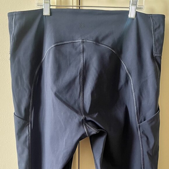 Athleta Ultimate Stash Pocket Capri Navy Blue XL - Picture 6 of 8